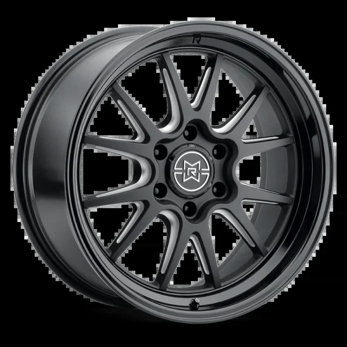 Method Raised MR802 20×10 / 6×135 BP / 10mm Offset / 87mm Bore – Double Black Milled Wheel