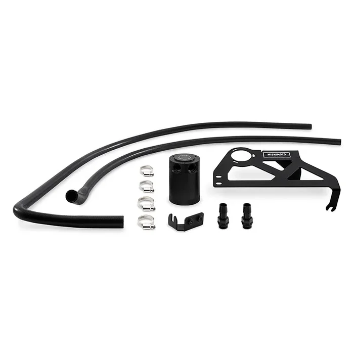 Mishimoto 12-18 Jeep Wrangler JK Baffled Oil Catch Can Kit – Black