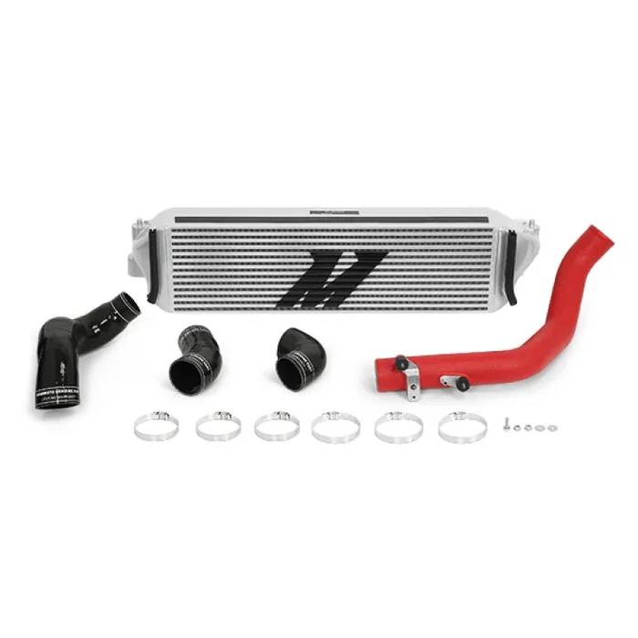 Mishimoto 2017+ Honda Civic Type R Intercooler Kit – Silver Intercooler Red Piping
