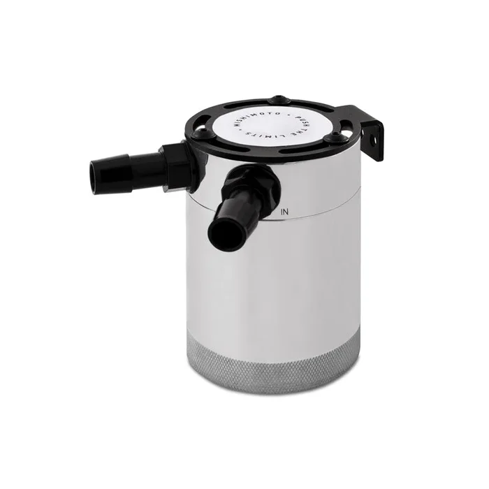 Mishimoto Compact Baffled Oil Catch Can – 2-Port – Polished