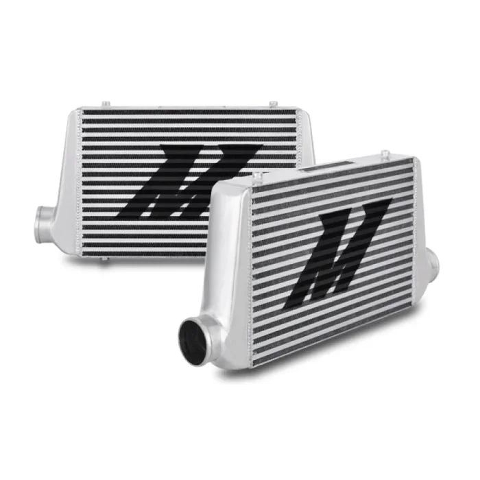 Mishimoto Universal Silver G Line Bar & Plate Intercooler Overall Size: 24.5×11.75×3 Core Size: 17.5