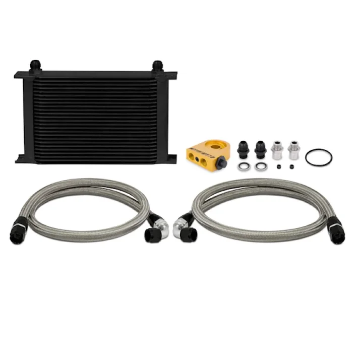 Mishimoto Universal Thermostatic 25 Row Oil Cooler Kit (Black Cooler)12.2 lb