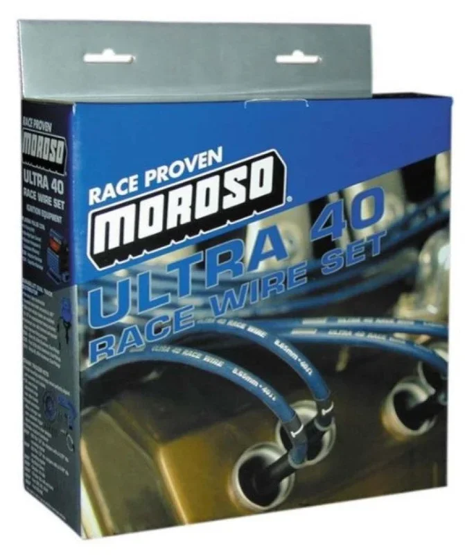 Moroso Chevrolet Big Block Ignition Wire Set – Ultra 40 – Unsleeved – HEI – Under Header – Black