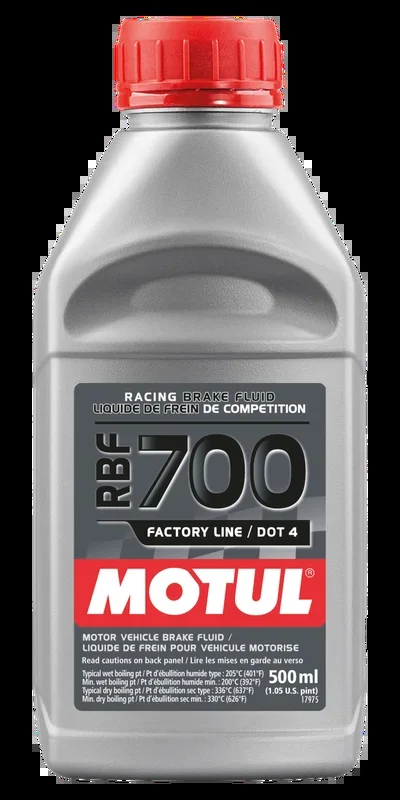 Motul 1/2L Brake Fluid RBF 700 Synthetic Racing Case of 12 DOT 4 111257
