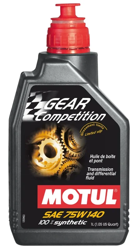 Motul 1L Transmission GEAR FF COMP 75W140 (LSD) – Synthetic Ester26.8 lb