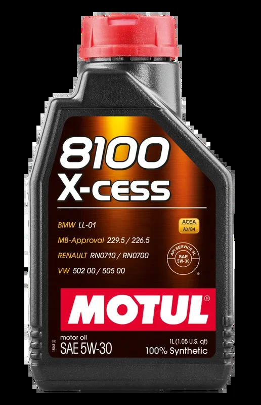 Motul Synthetic Engine Oil 8100 5W30 X-CESS 1L Case of 12 108944