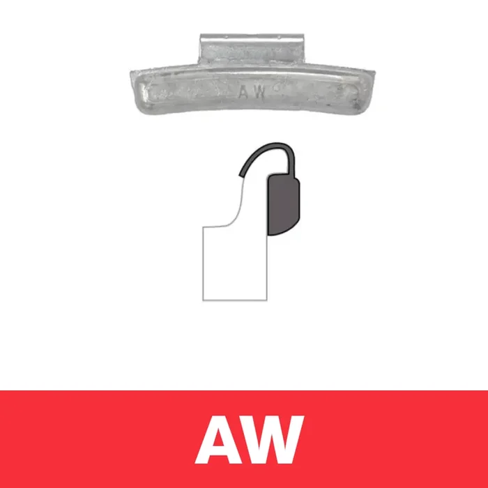 MT-RSR WW-FE-AW-E300 Clip-On Profile, 3 oz, Steel, Eco-Friendly, Box of 25