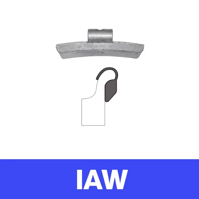 MT-RSR WW-FE-IAW-20G Steel Clip-On Wheel Weights, IAW Profile, 20g (Box of 25)