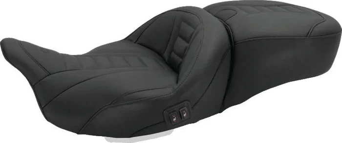 Mustang 08-21 Harley Electra Glide, Rd Glide, Rd King, Str Glide Heated 1PC Seat Deluxe-Black