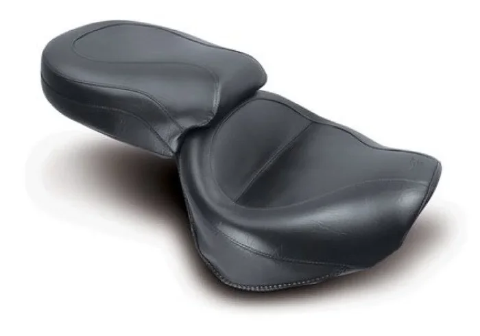 Mustang 99-15 Yamaha Road Star 1600, 1700 Wide Touring 2PC Seat – Black