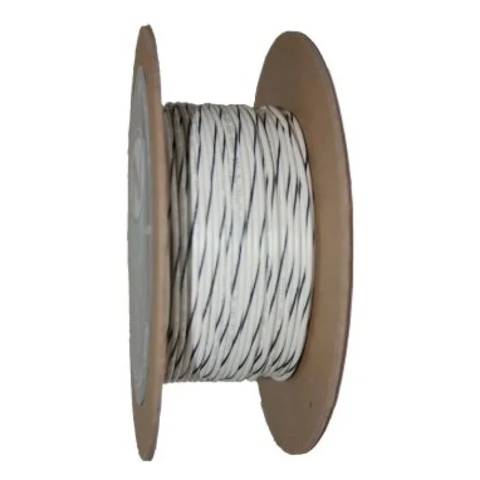 NAMZ OEM Color Primary Wire 100ft. Spool 20g – White/Black Stripe