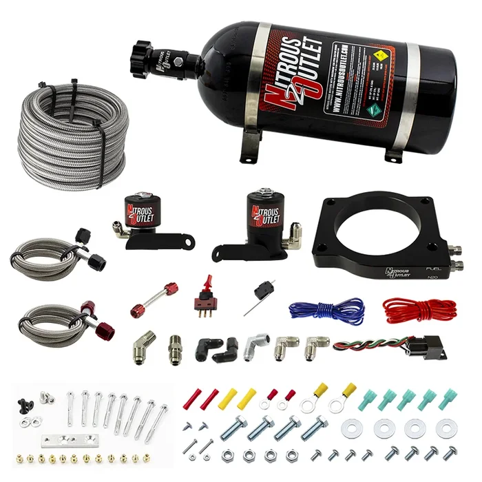 Nitrous Outlet Cadillac 2009-2014 CTS-V2 90mm Plate system – Gas/E85 (5-55psi)(50-200HP)(10lb Bottle)