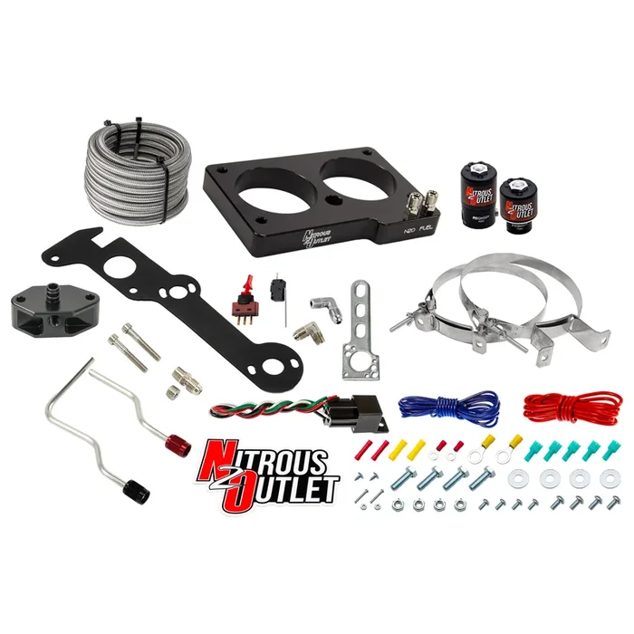 Nitrous Outlet Ford 1999-2001 Cobra, 2003-2004 Mach 1 4.6L 4V Hard-line Plate System – Gas/E85 (5-55psi)(50-200HP)(No Bottle)