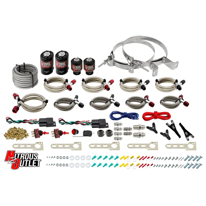 Nitrous Outlet Ford EFI Dual Stage Single Nozzle System – Gas/E85 (5-55psi)(35-200HP)(No Bottle)
