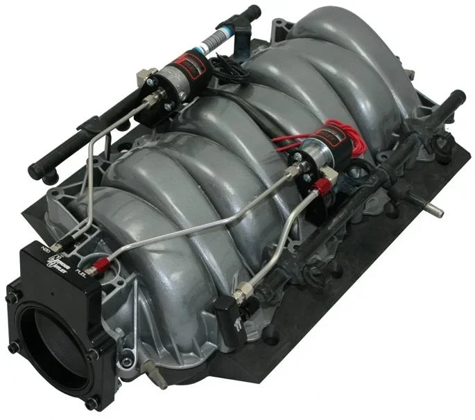 Nitrous Outlet GM 90mm Fast Intake 1997-2004 Corvette Hard-line Plate System – Gas/E85 (5-55psi)(50-200HP)(12lb Bottle)