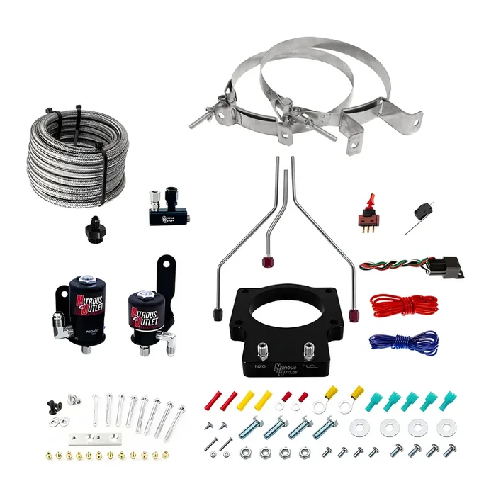 Nitrous Outlet GM/Pontiac 90mm Fast Intake 1998-2002 Camaro/Firebird Hard-line Plate System – Gas/E85 (5-55psi)(50-200HP)(No Bottle)