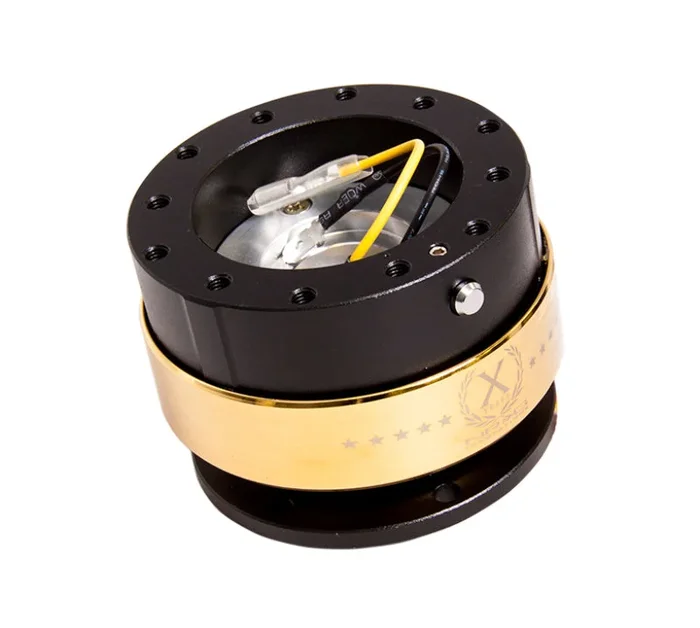 NRG Quick Release Gen 2.0 – Black Body / Chrome Gold Ring