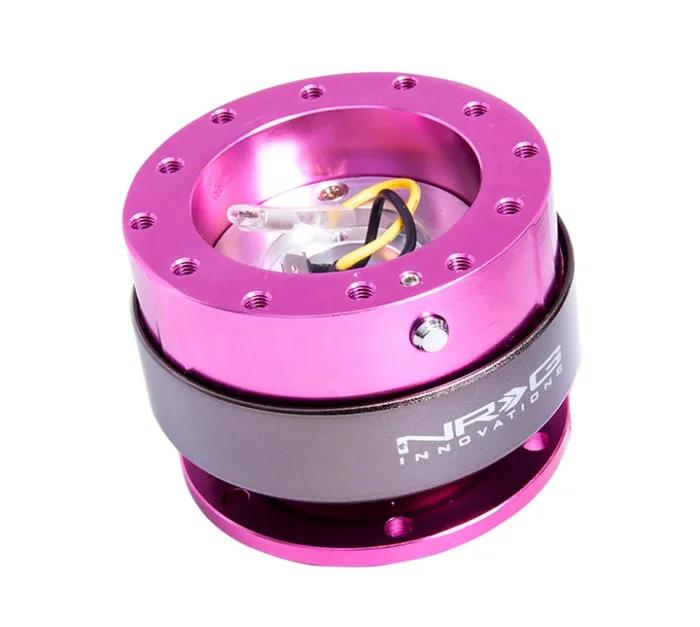 NRG Quick Release Gen 2.0 – Pink Body / Titanium Chrome Ring