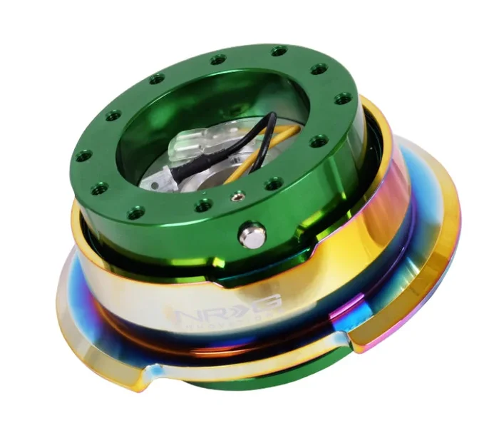 NRG Quick Release Gen 2.8 – Green Body / Neochrome Ring