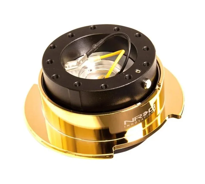 NRG Quick Release Kit Gen 2.5 – Black Body / Chrome Gold Ring