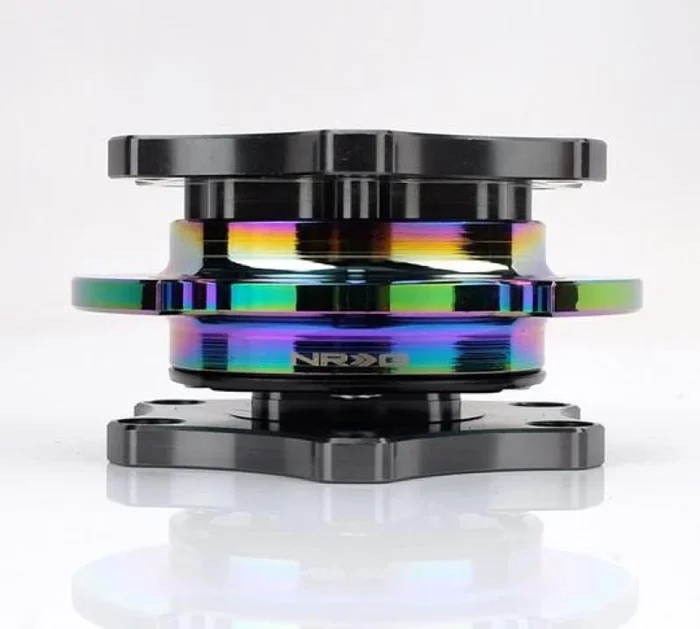 NRG Quick Release SFI SPEC 42.1 – Gun Metal Body / Gold Shinny Ring