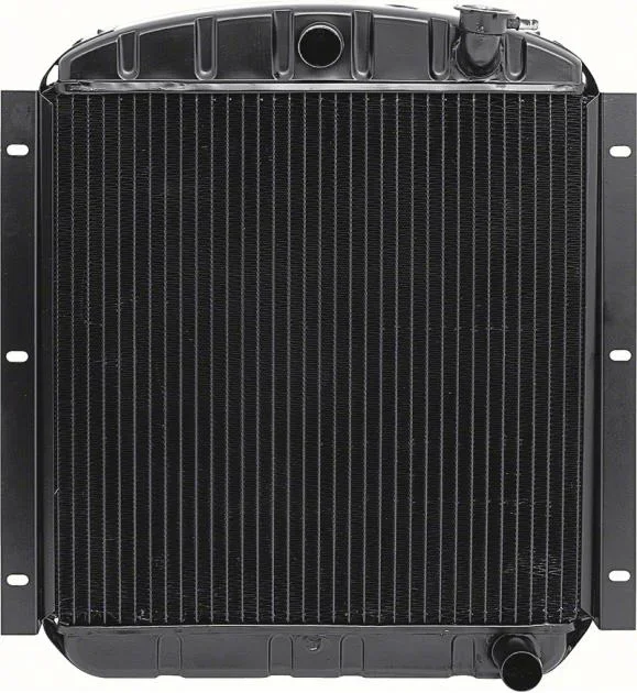 OER 1948-55 1/2-3/4 Ton Chevy Truck L6 w/MT 3 Row Copper/Brass Radiator (22-1/2″ x 20-1/2″ x 2″ Core) CRD1553S