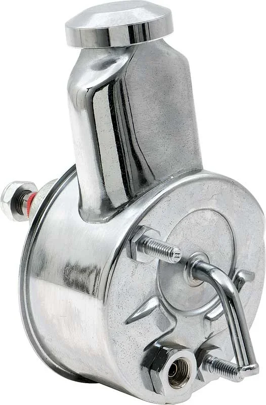 OER 1967-68 Camaro V8, 1968 Nova V8 Chrome Power Steering Pump with “Banjo Style” Reservoir