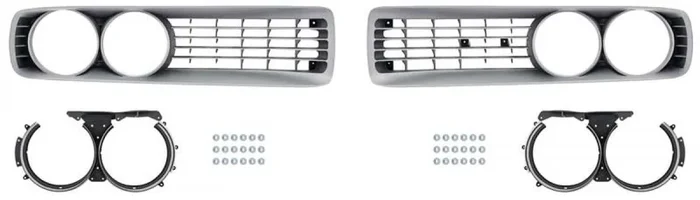 OER 1972 Dodge Charger Front Grill Set Silver *MB1779