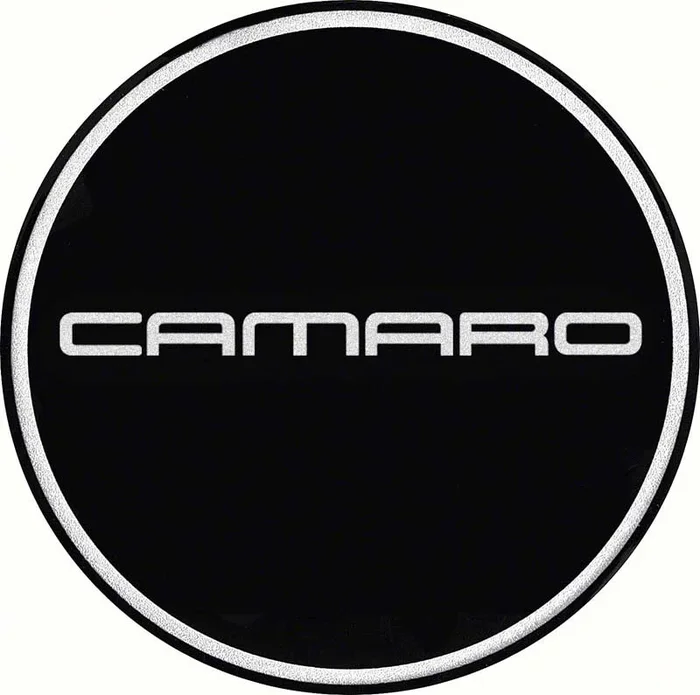 OER 1982-02 Camaro GTA Wheel Center Cap Emblem 2-1/8″ Chrome Logo with Black Background
