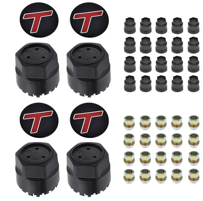OER 1984-87 Buick Regal – GTA Wheel Center Cap And Hardware Set With T Emblem 12mm x 1.50