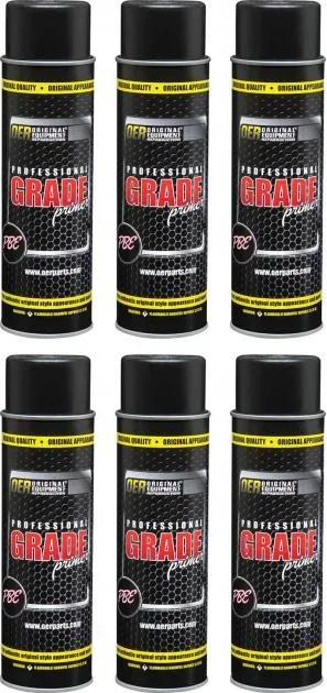 OER Black Professional Grade Self Etching Sanding Primer Case of 6 – 20 Oz Aerosol Cans *K89661
