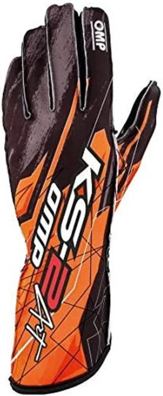 OMP KS-2 Art Gloves Black/Orange – Size 6 (For Children)