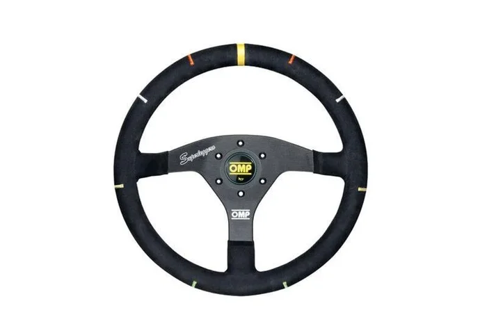 OMP Recce Series Steering Wheel 350 mm – Black/White