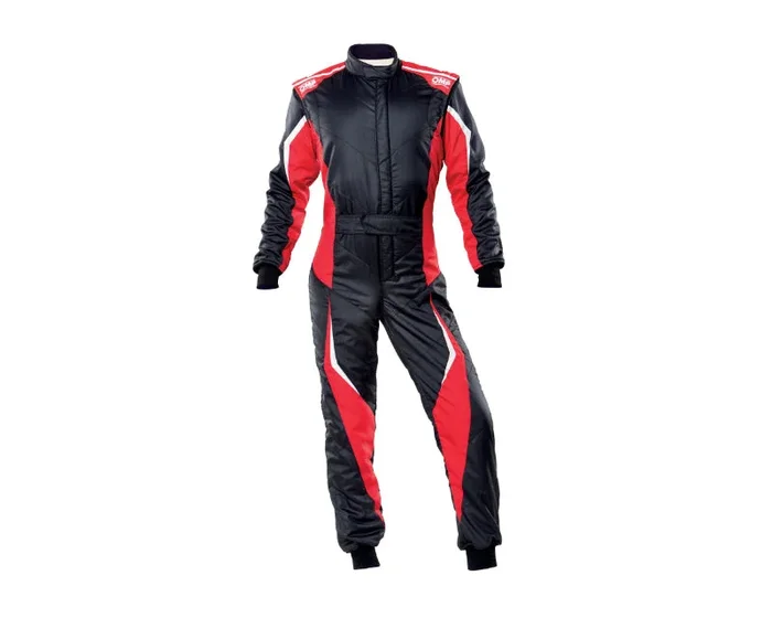 OMP Tecnica Evo Overall My21 Black/Red – Size 64 (Fia 8856-2018)