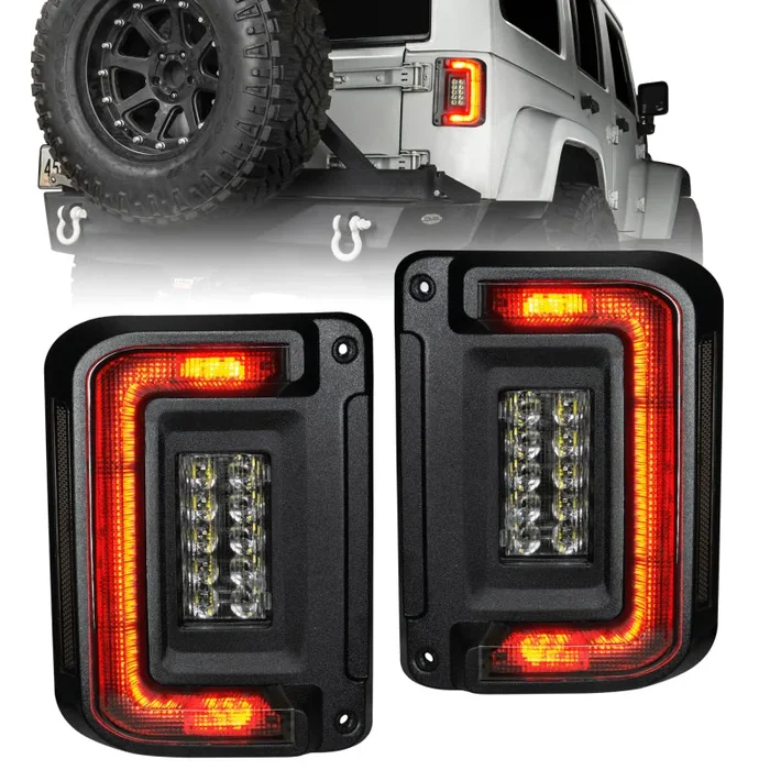 Oracle 07-17 Jeep Wrangler JK Flush Mount LED Tail Lights – Tinted