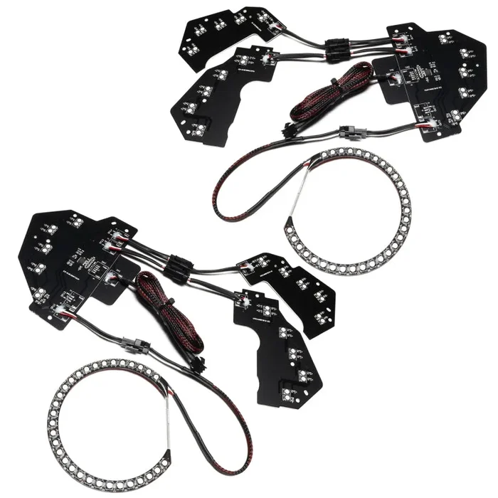 Oracle 18-21 Ford Mustang Dynamic DRL w/ Halo Kit & Sequential Turn Signal – ColorSHIFT SEE WARRANTY