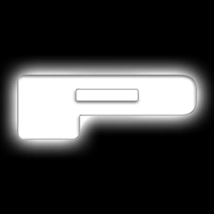 ORACLE Lighting Universal Illuminated LED Letter Badges – Matte Wht Surface Finish – P