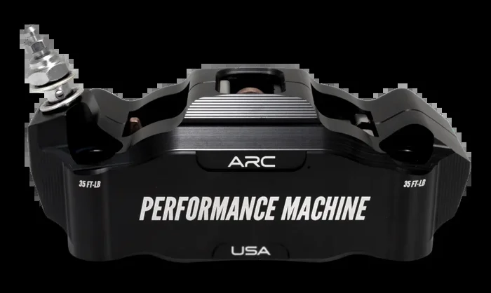 Performance Machine 125 x4 Race Series Radial Mount Caliper with ARC – Right – Black Ano