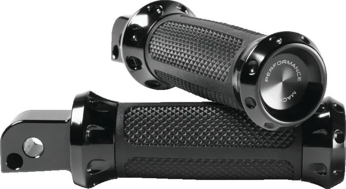Performance Machine Footpegs Overdrive Passenger – Black Ano