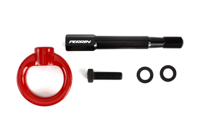 PERRIN 14-19 Subaru Forester Tow Hook Kit (Rear) – Red