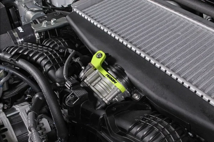 Perrin 2022+ Subaru WRX/19-23 Ascent/Legacy/Outback Top Mount Intercooler Bracket – Neon Yellow