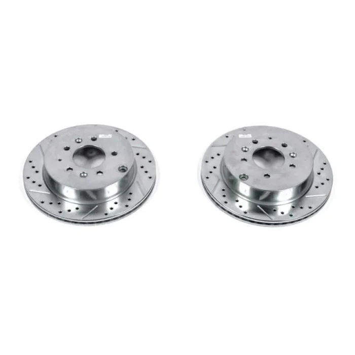 Power Stop 07-12 Mazda CX-7 Rear Evolution Drilled & Slotted Rotors – Pair