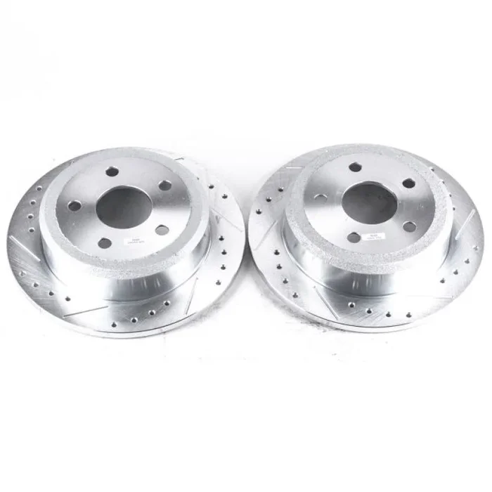 Power Stop 07-17 Jeep Wrangler Rear Evolution Drilled & Slotted Rotors – Pair