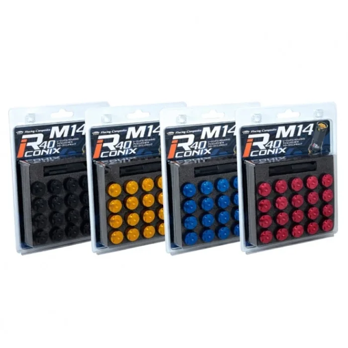 Project Kics R40 Iconix 14×1.50 Classical Lock & Lug Nuts 16+4 (Blue Cap)