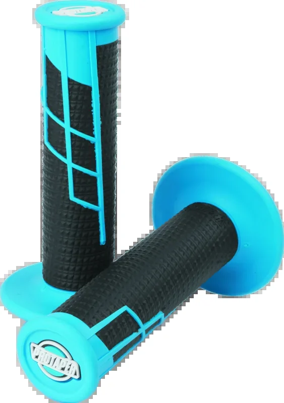 ProTaper Clamp-On 1/2 Waffle Grip – Neon Blue/Black