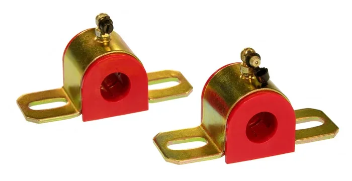 Prothane Universal 90 Deg Greasable Sway Bar Bushings – 13/16in – Type B Bracket – Red