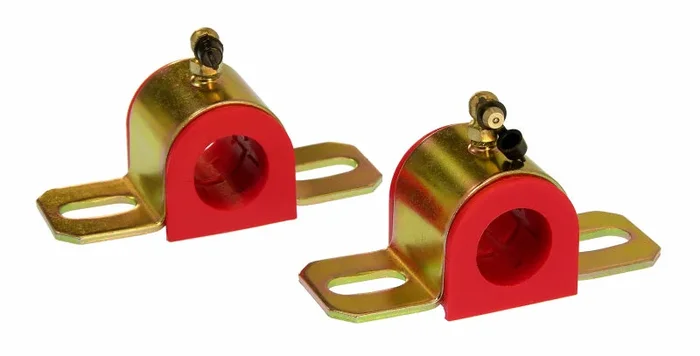 Prothane Universal 90 Deg Greasable Sway Bar Bushings – 26MM – Type B Bracket – Red