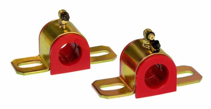 Prothane Universal 90 Deg Greasable Sway Bar Bushings – 27MM – Type B Bracket – Red