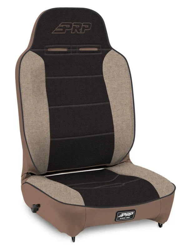 PRP Enduro High Back Reclining Suspension Seat (Passenger Side) – Tan / Black