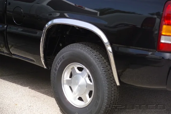 Putco 00-06 Chevrolet Suburban – Full w/o Fender Flares – 1.5in Wide Stainless Steel Fender Trim